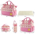 thumbnail image 2 of Set de Bolsas para Pañales TeqHome 5 Piezas Resistente al Agua Rosa, 2 of 7