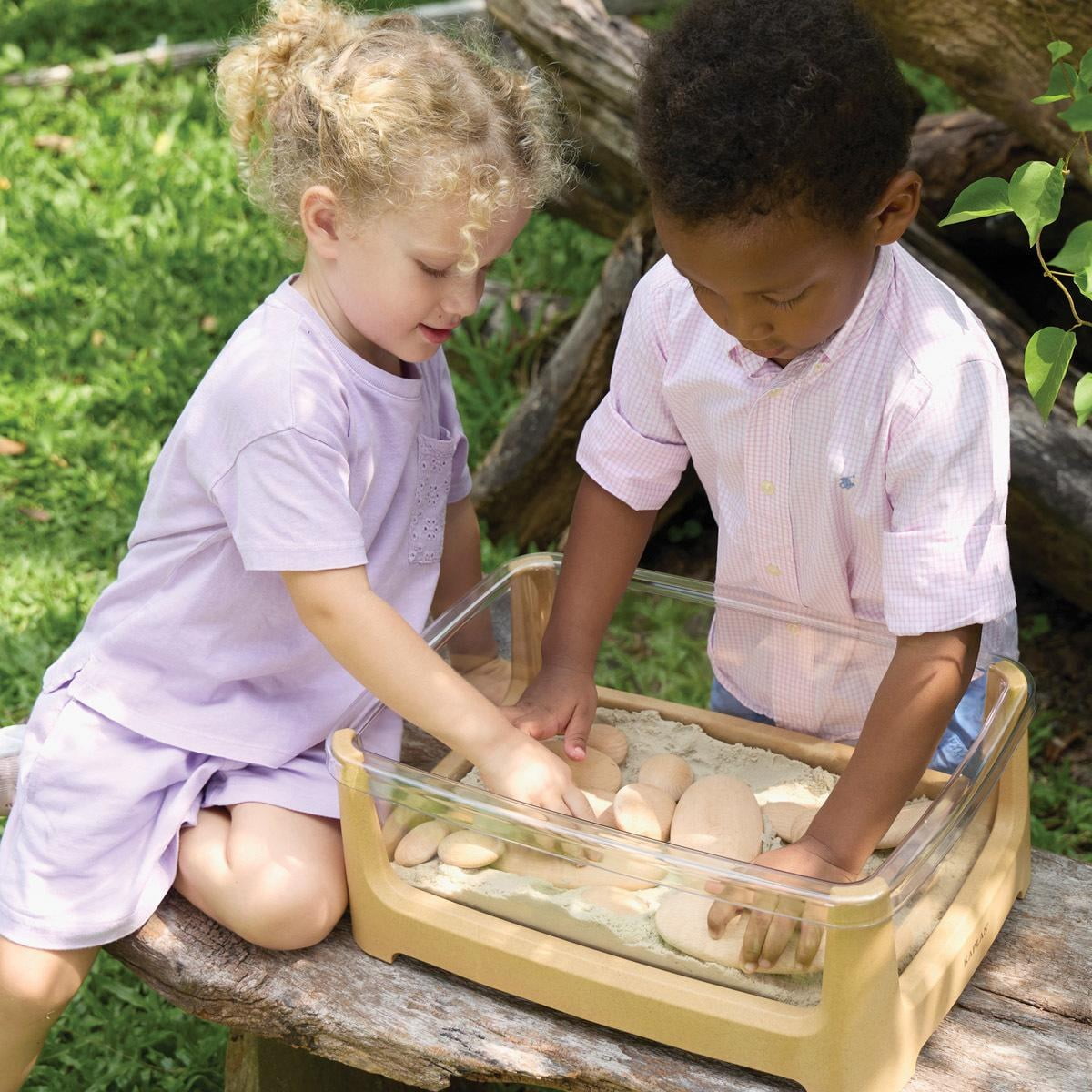 Kaplan Early Learning Company Tabletop Sand and Water Sensory Play Table for Toddlers, Age 2+