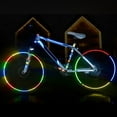 thumbnail image 6 of BNNG 2PC Luminous Equipment Stickers Reflective Tapes Safety Reflective Warning Stickers, Waterproof Outdoor Bicycle Rim Reflector Tape, Thin Reflective Sticker Rolls for Bikes, Motorcycle Decoration, 6 of 9