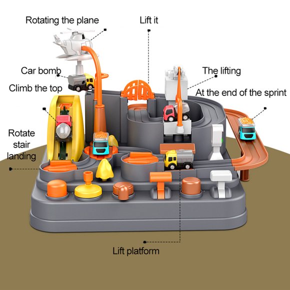 Rail Car Toy,Rail Car Toy Car Car Adventure Game Toy Early Educational Toys Enhanced Durability