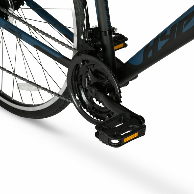 Hyper Brand Bicycle 700c Men's Spin Fit Hybrid Bike, Black and