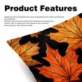 thumbnail image 2 of Maple leaves Set with Unique CoversPatterns - 2 Pack Decorative Pillows for Bed - Includes Pillow Inserts - Available in 16x16, 18x18, 20x20 Inches for Any Occasion, 2 of 6
