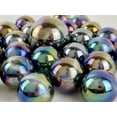 thumbnail image 5 of 25 Glass Marbles Milky Way Oil Slick Metallic Toy Game Pack (24 Player, 1 Shooter), 5 of 7