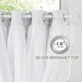 thumbnail image 5 of NICETOWN Double Layer Blackout Living Room Curtains Grommet Romantic Room Darkening Thermal Curtains, W52 x L95, Set of 2, Greyish White, 5 of 9