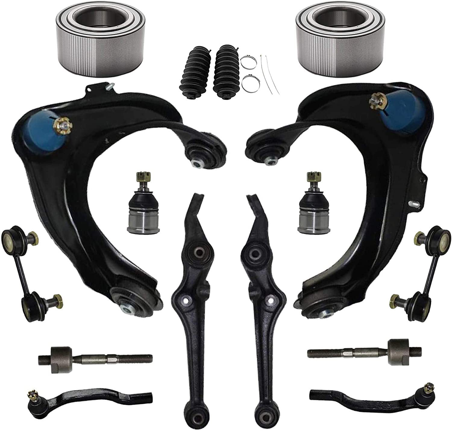 10-Year Warranty for 2001-2003 Acura CL - Front Upper Driver & Passenger Side Control Arm and Ball Joint Assembly 2 - 1998-2002 Honda Accord 1999-2003 Acura TL Detroit Axle Both 