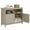 Champagne, variant on AwayHome HIPS Outdoor Side Table Storage Cabinet, Modern Weatherproof with Magnetic Doors,Champagne