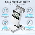 thumbnail image 6 of INSMART TENS Unit Rechargeable Muscle Stimulator EMS 4 Channels with 10 Reusable Electrode Pads 60 Modes 30 Intensities for Back Neck Pain Muscle Therapy Pain Management Pulse Massager (DIY), 6 of 6