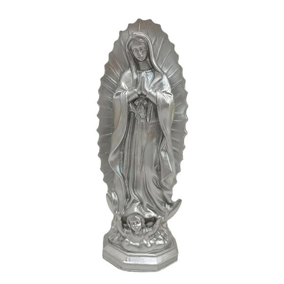 Statue de Marie en Résine Figure Notre Collection Religieuse à la Main de Sculpture de Dame pour le Cadeau de Mariage Extérieur pour la Décoration de Table de Jardin,