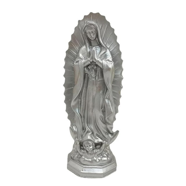 jifeng Catholic Mary Statue Blessed Mother Sculpture Ornament Handmade Religious