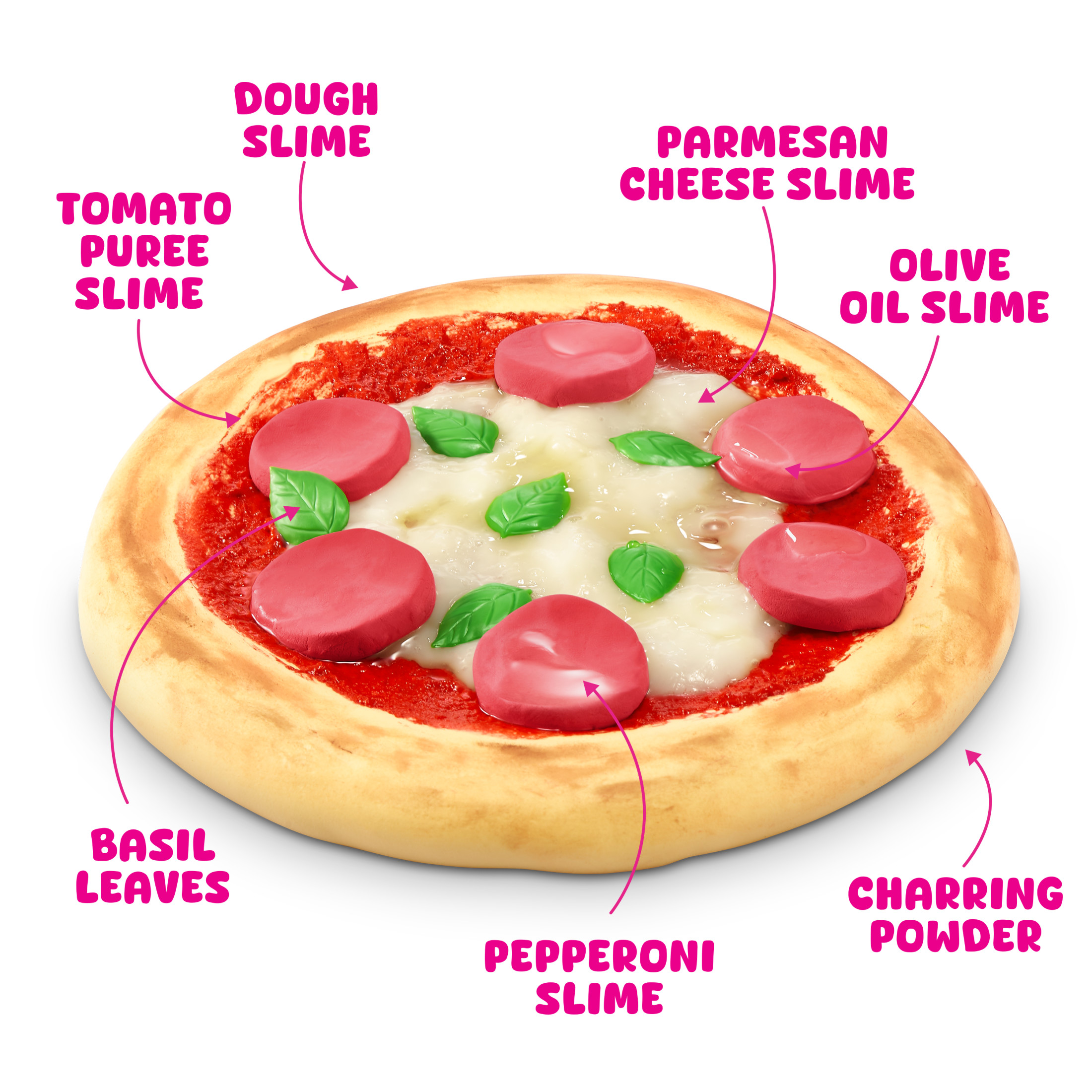 Slime Mart Small Basket Pizza DIY Slime Kit photo 3