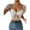 A-White, variant on Women's Short Sleeve Crop Top Floral Embroidery Mesh Puff Sleeve V Neck Bustier Top Fish Boned Slim Fit Going Out Corset Crop Top with Underwire S-L