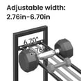 thumbnail image 3 of Estante para mancuernas de 3 niveles Pickpiff, capacidad de 390 lb, 3 of 7