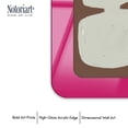 thumbnail image 5 of Chocolate Cream Eclectic Wall Art – Magenta Rounded Acrylic Wall Frame, 13.5x18.5 – Sculptural Dimensional Wall Art – Modern Decor by NOTORIART, 5 of 8