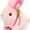 Pink bunny, variant on Bunny Easter Plush Toy, Jumping Spotted Rabbit Talking Hopping Ears Nose Moving Educational Plush Toy Singing Shaking Glowing Interactive Toy Sleeping Dolls, Soothing Easter Toys Electric for Kids