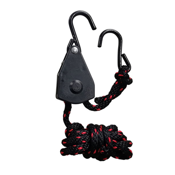 Cordón colgante ajustable para lámpara de tienda, gancho de polea de elevación (metal de 3/8 pulgadas) Likrtyny Deportes al aire libre Salida diaria Juego de fiesta