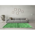 thumbnail image 3 of Ahgly Company Indoor Round Abstract Emerald Green Contemporary Area Rugs, 4' Round, 3 of 4