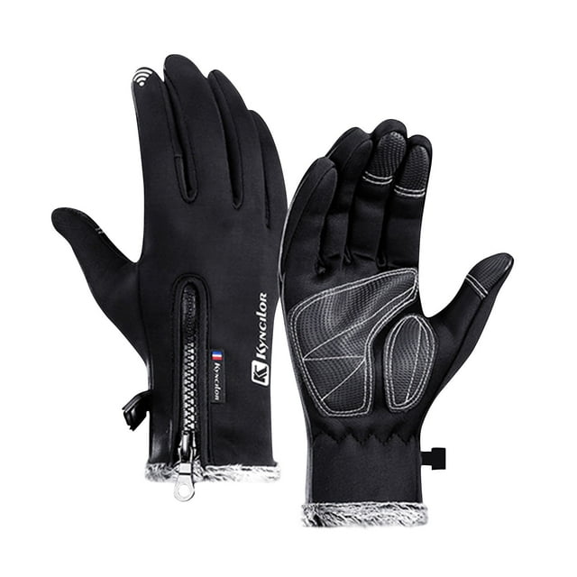 Fiudx Guantes de Esquí de Invierno, Resistentes Al Viento y Al Agua, Palma y Dedos Antideslizantes, Forro Polar para Mayor Calidez, Multiusos para Deportes Al Aire Libre, Unisex, Tallas S/M/L/Xl, Cie
