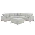 thumbnail image 3 of K-Living Colton Adjustable Modular Sectional with Ottoman in Mink Fabric, 3 of 3