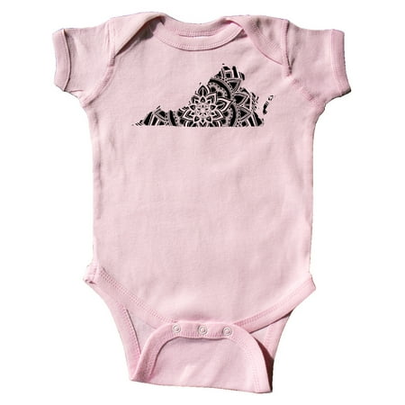 

Inktastic Virginia Silhouette Mandala Gift Baby Boy or Baby Girl Bodysuit