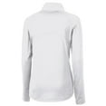 thumbnail image 3 of Women's Cutter & Buck White Ole Miss Rebels Adapt Eco Knit Stretch Recycled Half-Zip Pullover Top, 3 of 3