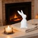 thumbnail image 5 of Uuiauoio Ceramic Rabbit Ceramic Bunny Figurine Porcelain Modern Art Home Decor, Rabbit Decor, Easter Bunny Rabbits, Easter Decorations for Home, 5 of 6