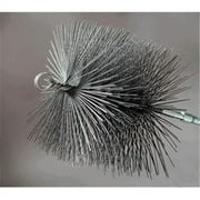 Rutland Chimney Sweep 16508 Square Wire Brush, 8" x 8", Black