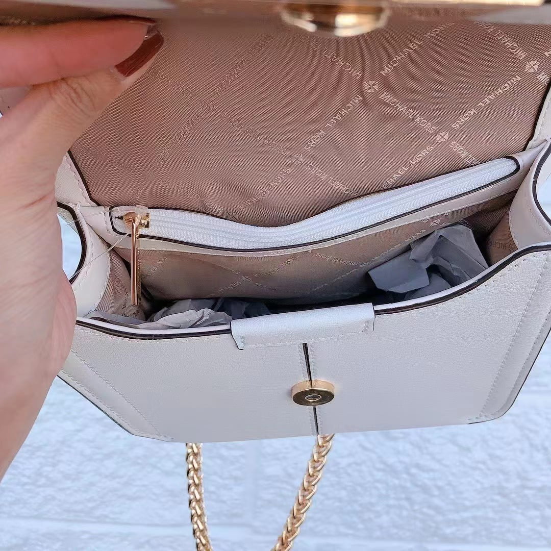 Aria Crystal Embellished Off White Leather Mini Handbags – SaintG India