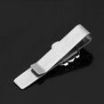 thumbnail image 2 of Clip de broche de barra de corbata de corbata Simple de tono plateado de Metal para hombre mejor regalo de Navidad Feliz Sencillez, 2 of 4