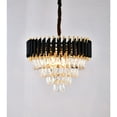 thumbnail image 3 of Design Living 8-Light D20" Black And Gold Stainless Steel Chandelier With Crystals, 3 of 6