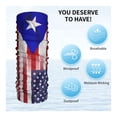 thumbnail image 4 of Neck Gaiter Face Mask Men Women Puerto Rico America Flag Seamless Bandana Face Cover Scarf Mask Balaclava Headband, 4 of 7