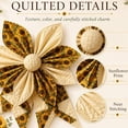 thumbnail image 3 of Large Patchwork Bow Sewing Kit, Farmhouse Fabric Folded Flower | Door Hanging Craft Set, Pre-Cut Fabric Strips, DIY Craft Supplies, Gift for Adults Front Door Wall Window Porch, 3 of 7