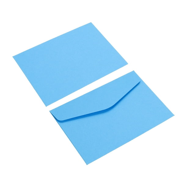 Mini Enveloppes 100 Paquet Papier Petit Outils Stockage Affaires Porte-cartes  pour Salutation Note FÃªte Bleu 