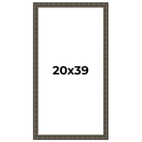 20x39 Frame Black Bamboo Solid Wood Picture Frame Width 1.5 Inches | Interior Frame Depth 0.5