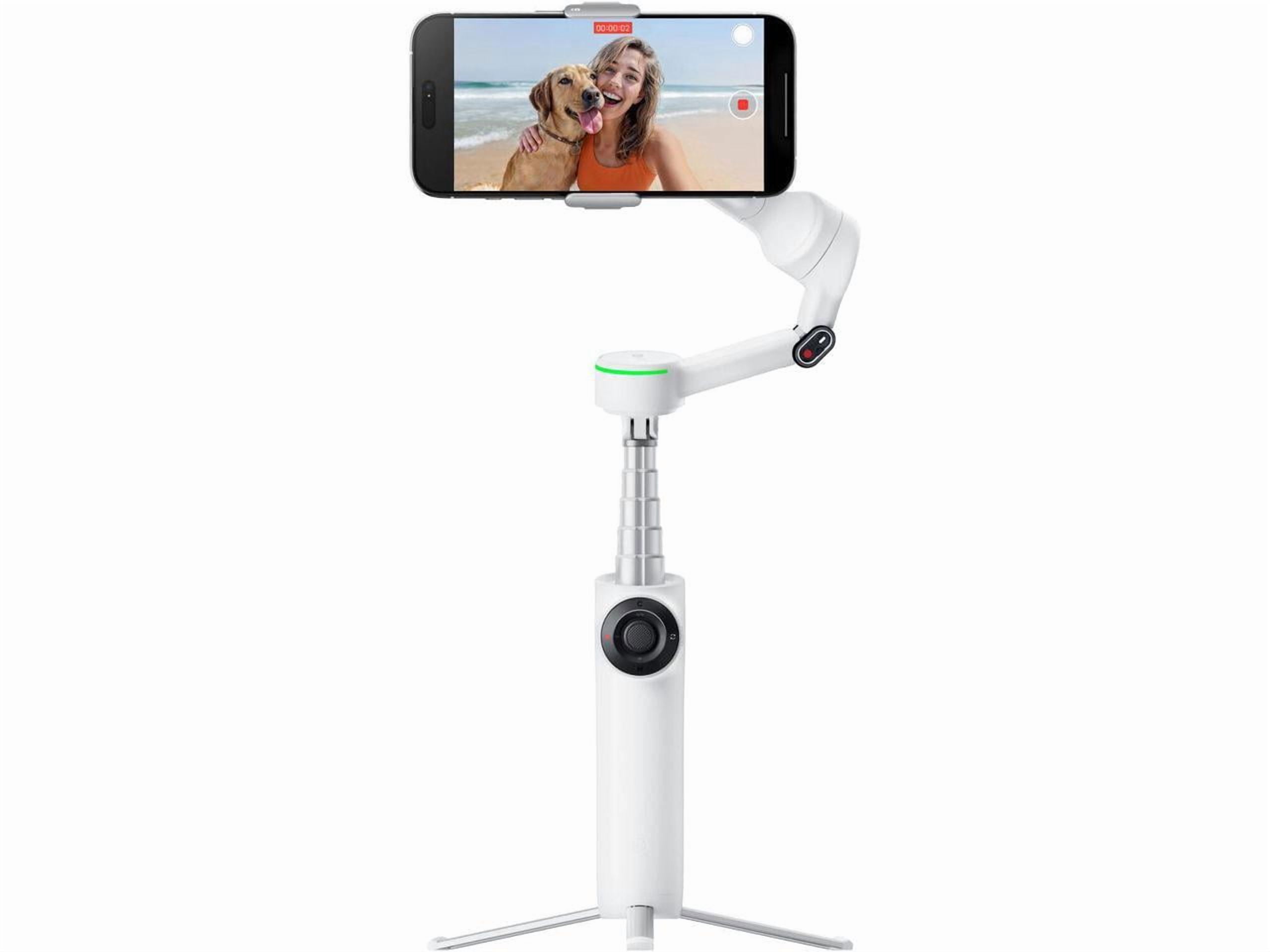 Insta360 Flow 2 Pro 3-Axis AI-Powered Smartphone Gimbal, Summit White