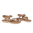 thumbnail image 5 of Bibifish Womens Flat Sandals Bohemian Thong Elastic Slingback Flat Sandals Ladies Summer Everyday Casual Street Wear Flat Sandals, 5 of 9