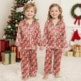 thumbnail image 6 of Gubotare Cute Boy Christmas Pajamas Boys Pajamas Set for Kids 2 Piece Long Sleeve Soft Cozy Sleepwear Stretch Fashion Pjs for Big Boys Size 7-8 (Watermelon Red,7-8 Years), 6 of 6