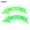 green, variant on Remove Without Tools Wide Range Of Uses Bike Reflectors Bicycle Accessories Green Plastic Red White Approx.15Cm