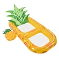 thumbnail image 2 of Flotadores inflables para piscina, reposacabezas con forma de piña, balsa de piscina de gran tamaño con portavasos, 2 of 8
