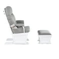 thumbnail image 4 of Suite Bebe Monti Storage Glider and Ottoman, White Finish with Oyster Cushions, 4 of 5