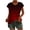 Wine, variant on Ruimatai Women's Bohemian Paisley Print T-Shirt Casual Round Neck Short Sleeve Blouse Soft Breathable Summer Top