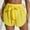 Yellow pants for women, variant on up to 60% off Gifts Usmixi Womens Elastic Waist Shorts Summer Soft Cotton Linen Irregular Short Pants Casual Solid Loose Shorts with Belt White s