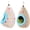 Blue, variant on Hanging Cotton Bird Nest Hammock, Egg Shaped Cage Bed With Double-Layer Fleece, Soft Warm Cozy Resting Cave for Birds, Parrots, Budgies, Small Pets, Indoor Cage Bed(RL)