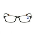 thumbnail image 3 of 2 Packs Mens Womens Rectangle Reading Glasses Blue Light Blocking Readers +2.00, 3 of 6
