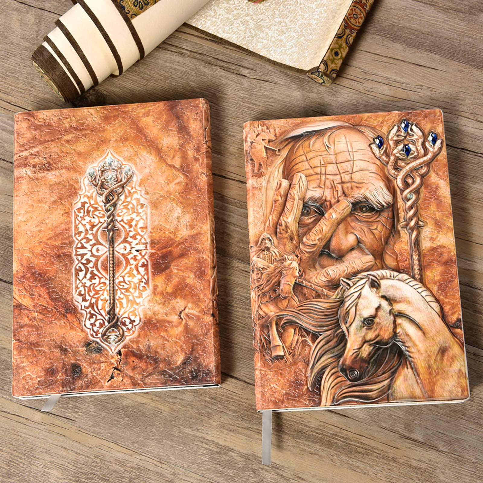 Embossed Magician Notebook European-Style Notepad Three-Dimensional A5 Diary 100 Pages