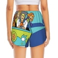 thumbnail image 2 of Lsque Scooby-Doo Printed Women's Running Shorts with Liner Pockets,Elastic Quick Dry Workout Athletic Gym Yoga Shorts,Womens High Waist Shorts-Small, 2 of 9