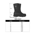 thumbnail image 4 of Bocca Men's Waterproof Winter Boots Black Pu Mid Calf Insulated Snow Boots 10M, 4 of 7