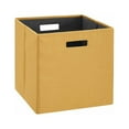 thumbnail image 1 of Linon Lane Two Pack Fabric Storage Bins in Yellow, 1 of 13