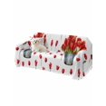 thumbnail image 2 of Red Tulip Flowers Couch Cover, Spring Floral Vintage Drum Rustic Sofa Cover Blanket for Loveseat Couches, Sectional Sofa Slipcover Furniture Protector for Living Room Bedroom 71''x118'', 2 of 8