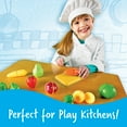 thumbnail image 5 of Learning Resources Pretend & Play Sliceable Fruits & Veggies - 23 Pieces, Boys and Girls Ages 3+, Food Play Set, Pretend Food For Toddlers, 5 of 6