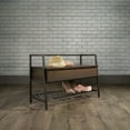 thumbnail image 3 of Sauder® North Avenue Collection Storage Bench, Smoked Oak, 423026, 3 of 4